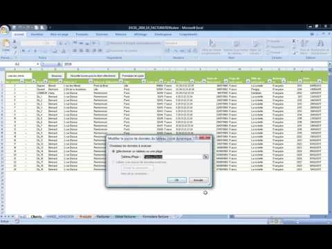 Excel 2010 : Comment actualiser un TCD avec plage dynamqiue sur Excel en VBA en moins de 5 min.