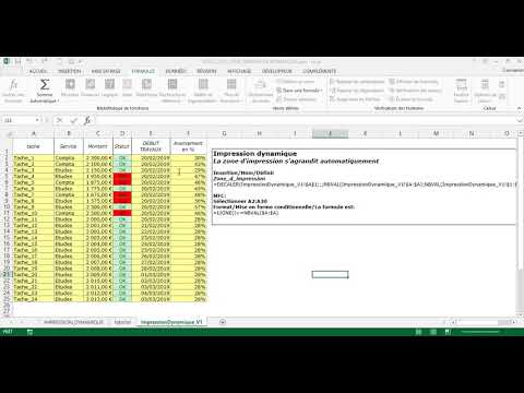 Excel 2013 : Comment faire zone d'impression dynamique sur Excel en moins de 5 min.