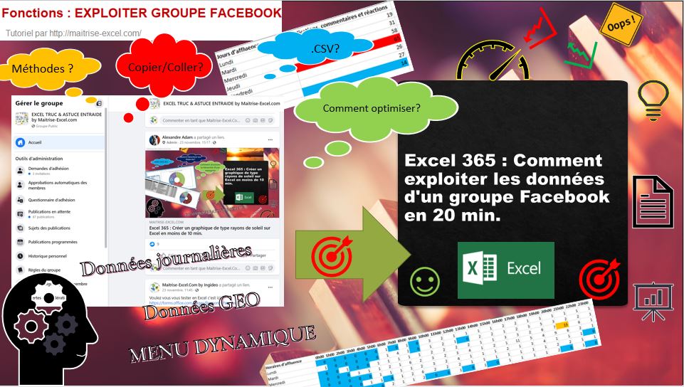 EXCEL : Comment exploiter les données d'un groupe Facebook en 20 min.
