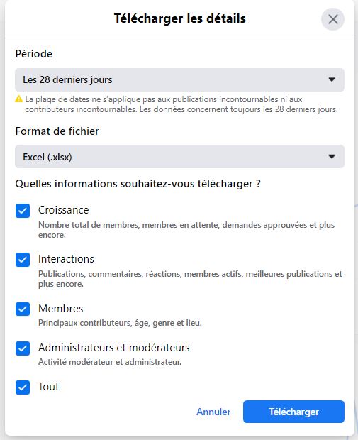 EXCEL : Comment exploiter les données d'un groupe Facebook en 20 min.