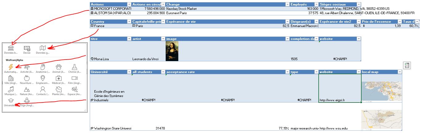 EXCEL : Comment exploiter les types de données sur Excel ; les différents types (Insider)
